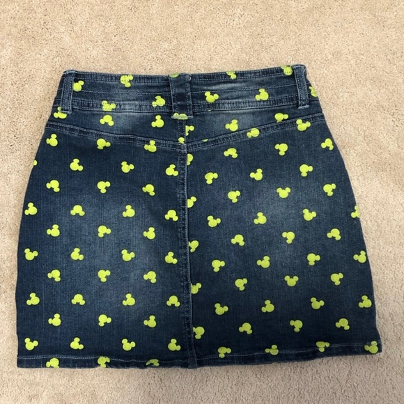 Disney Mickey Printed Denim Mini Skirt - Picture 5 of 6